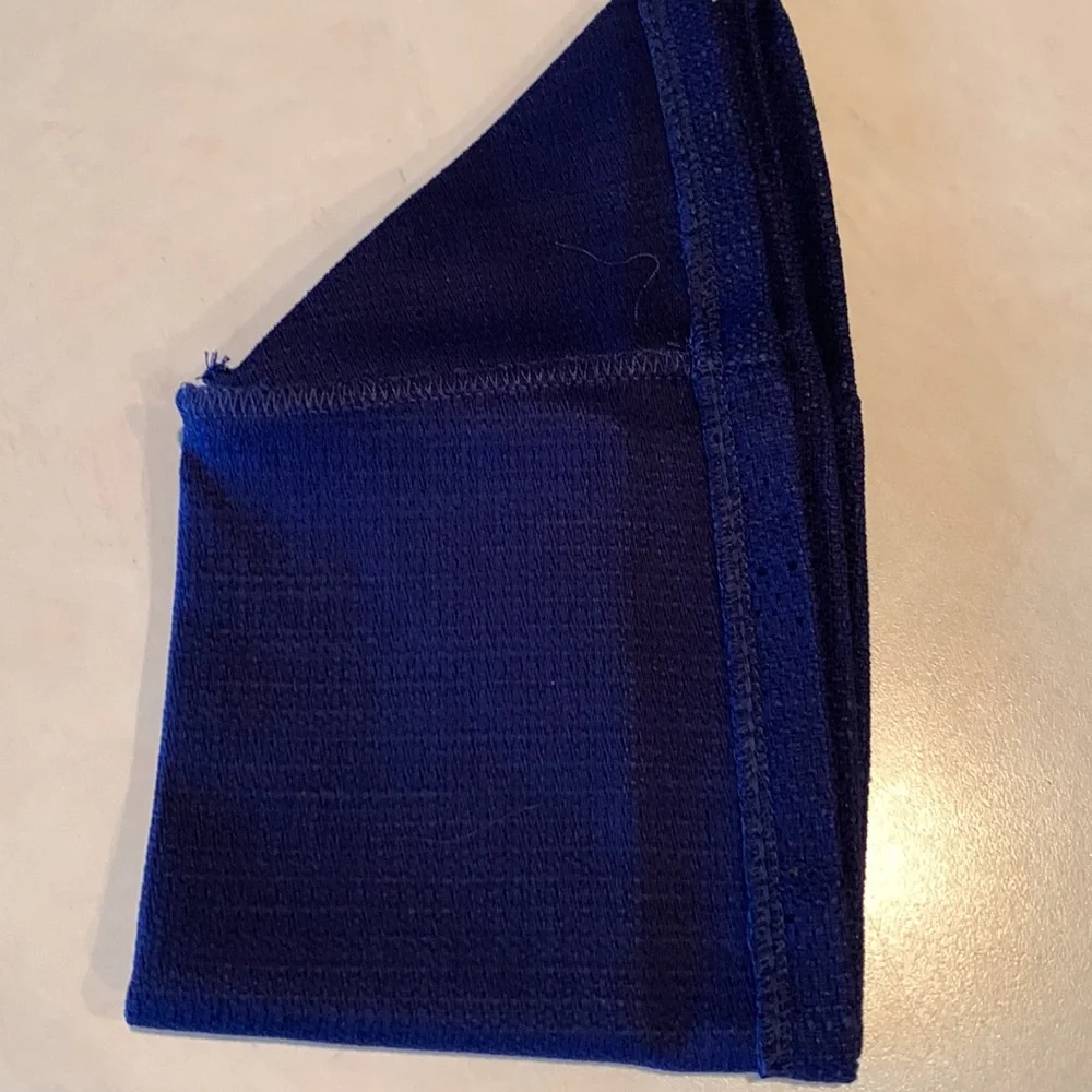 Longaberger Fabric Liner for Vacation Keepsake Basket, Indigo Blue. NEW